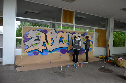 animation graffiti école